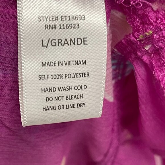 Easel Smiles For Days Multicolor Short Sleeve Kimono - Size L - NWT - Picture 4 of 4